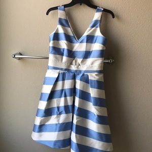TOPSHOP blue and white striped dress, size 6
